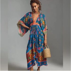 Farm Rio pineapple Garden kagtan maxi dress